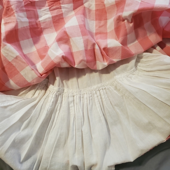 Tommy Bahama 100% Cotton Girls Dress Sz. 6 Plaid Pink - Picture 6 of 7